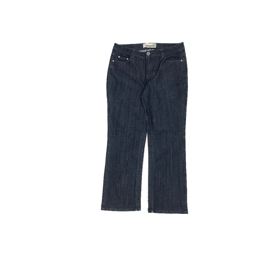 Faded Glory Bootcut Below Waist Women's size 10P Dark Blue‎ Denim jeans